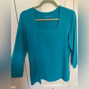 Susan Graver, size medium, beautiful teal top